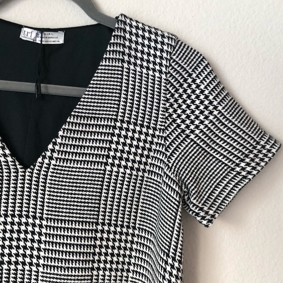 CLOSEOUT \Zara TRF\• Houndstooth Tunic Top - Picture 2 of 16